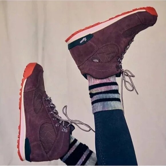 Danner x Free People Movement Jag Boots Quilted Lace Up Ankle Boot Purple Size 8 - Picture 10 of 10